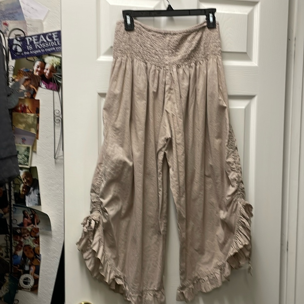 Cotton palazzo pants